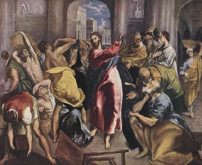 El Greco Christus treibt die Handler aus dem Tempel china oil painting image